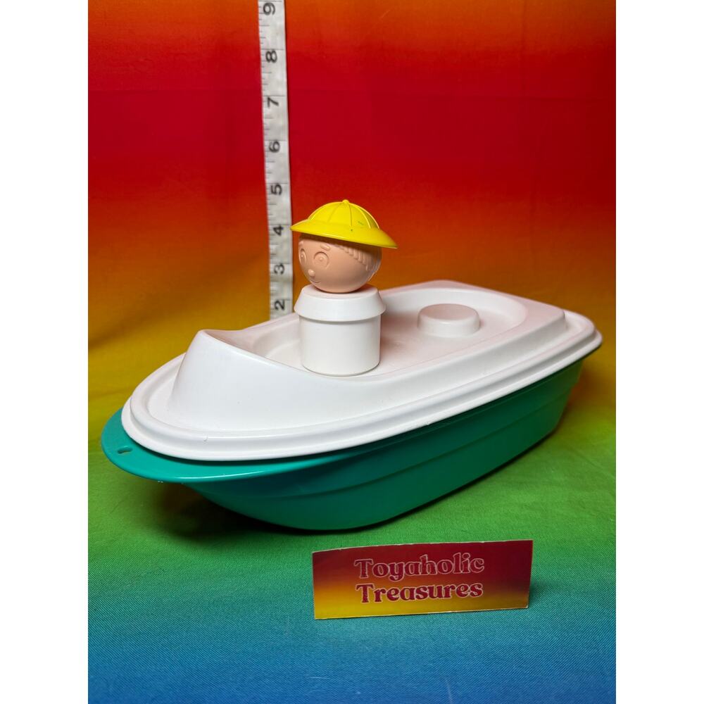 Vintage Tupperware Tuppertoys Tupper Canoe Boat & Figure